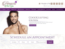 Tablet Screenshot of amachimedspa.com